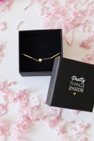 Armband hartje goud inclusief sieradendoosje